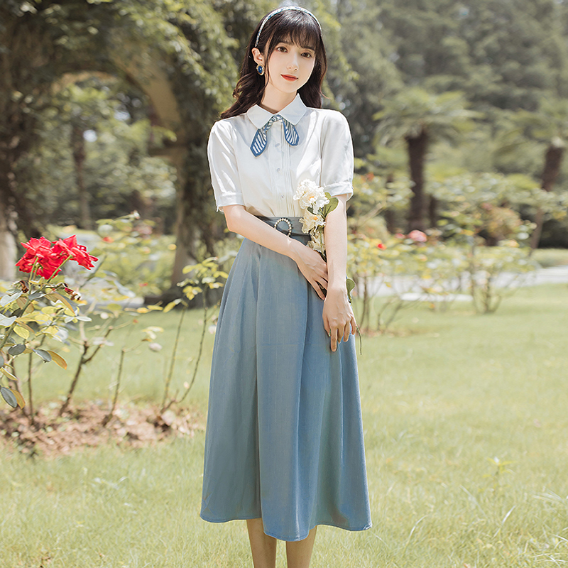 Ladies Fashion Personality Long Dress Suit Two Piece Suit - Shop at LoveMi