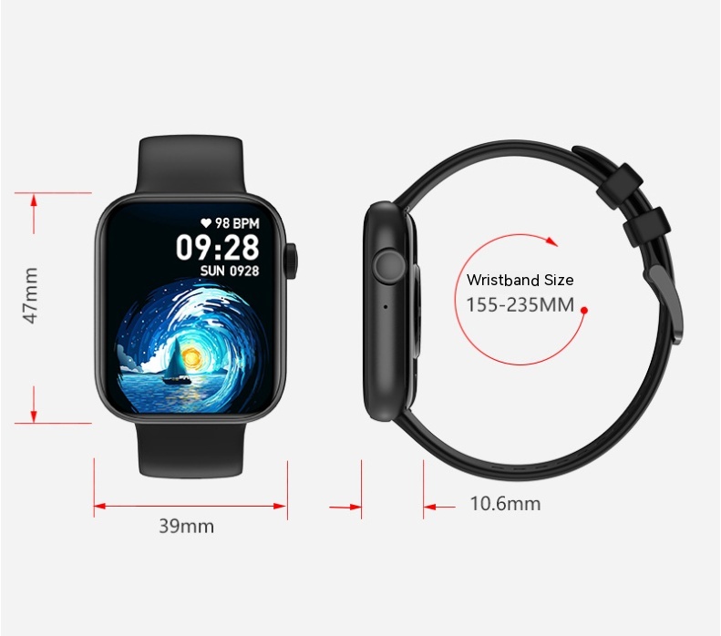 Title 6, 202 HD Large Screen Heart Rate Blood Pressure M...