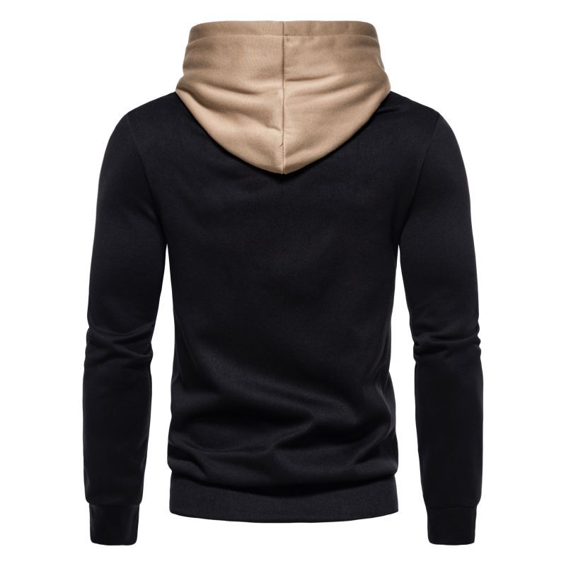Men's Hooded Sweatshirt Fashion Contrast Color
