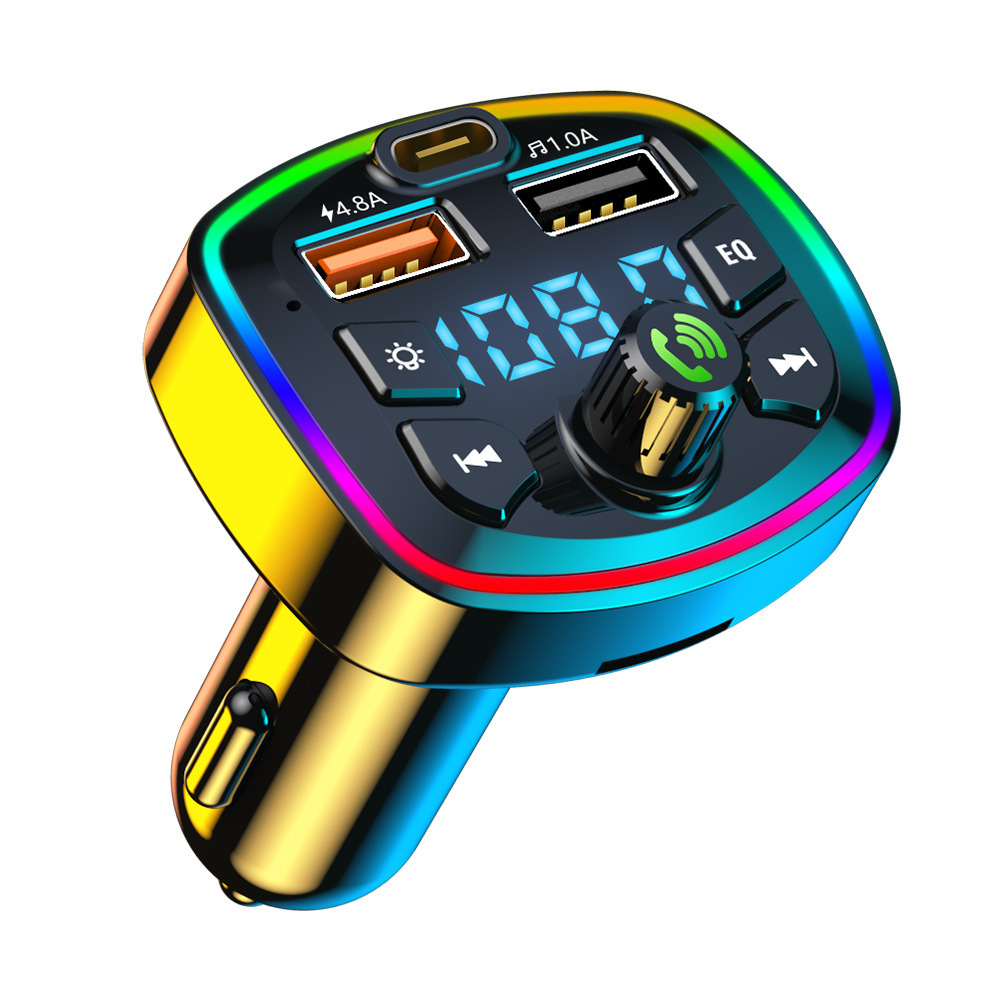Cross-border New Bluetooth MP3 Car FM Frequency Digital Display Charger Player, Car Cigarette Lighter Fast Charger — foto 11