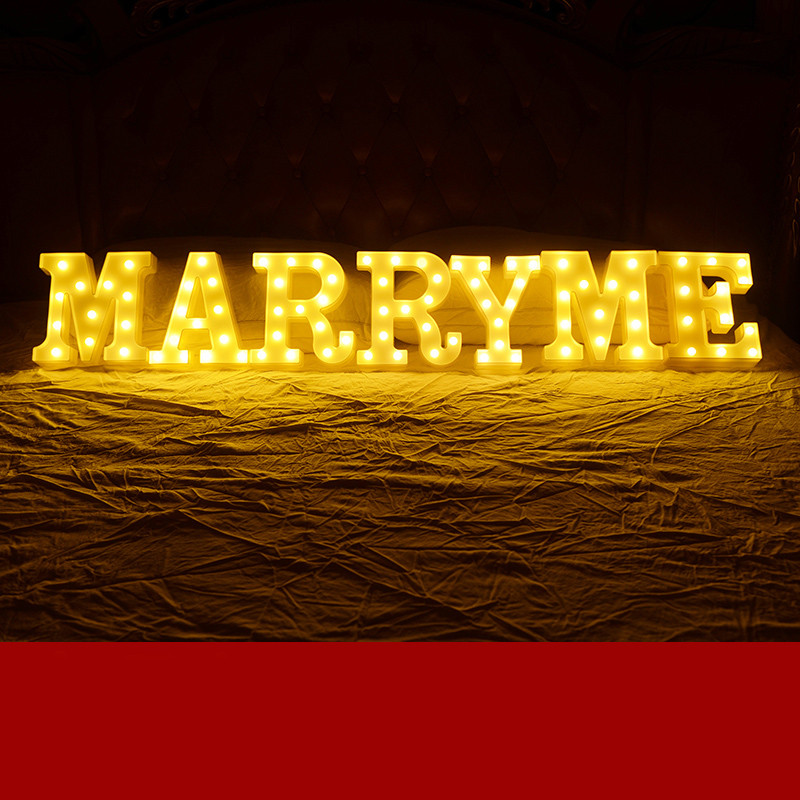 Marry me letters