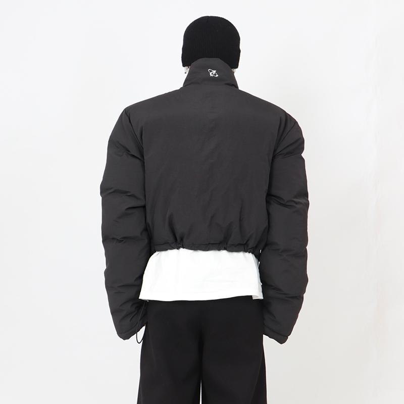 Men's Stand-up Collar Short Cotton Jacket