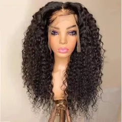 Front Lace Wig European And American Style Wig Female New Mid-length Curly Hair Chemical Fiber Wig Factory Spot - 12 Inches - View 1