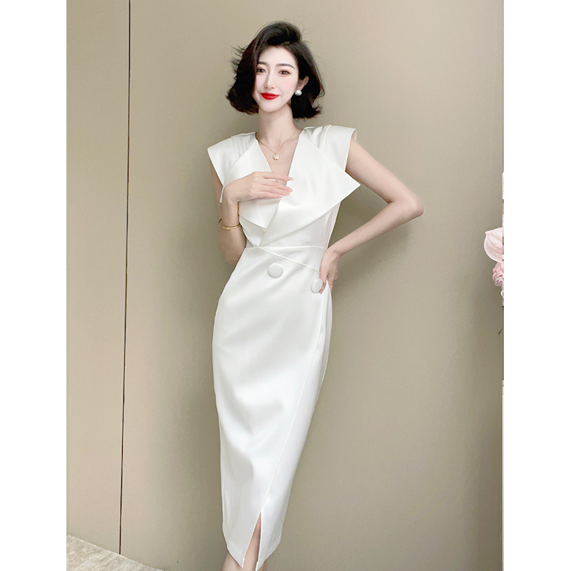 Sleeveless V-Neck Bodycon Dress, picture 3 of 9