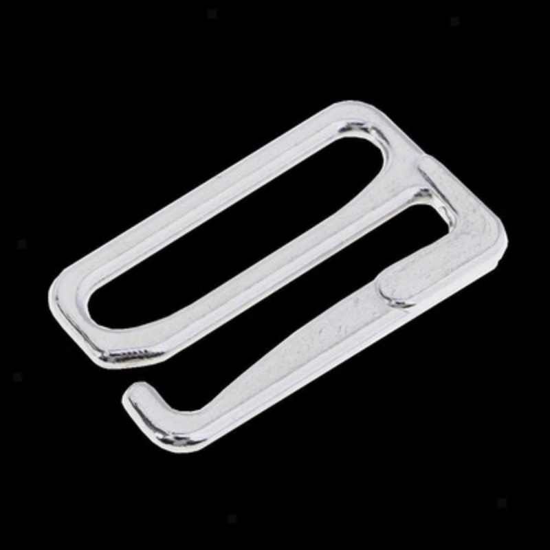 10 Pieces Alloy Replacement Bra Strap 19mm Sliver2 19mm