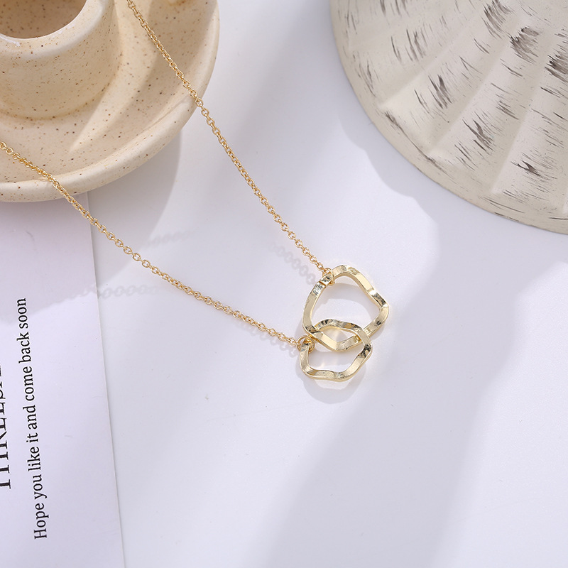 Frosty Temperament Irregular Cross Geometric Clavicle Necklace