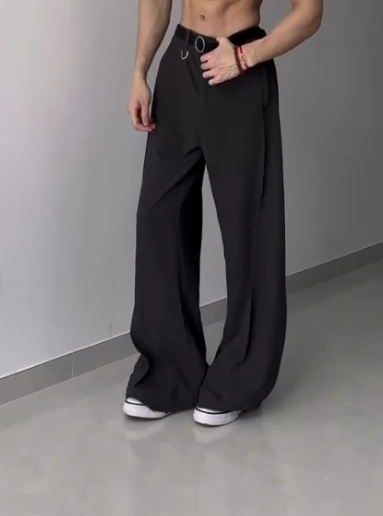 Men's Fashion Slim-fit Wide-leg Pants