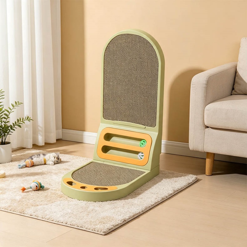 L-Shaped Cat Scratcher Board - Thickened Scratching Pad & Lounge Bed — image 7