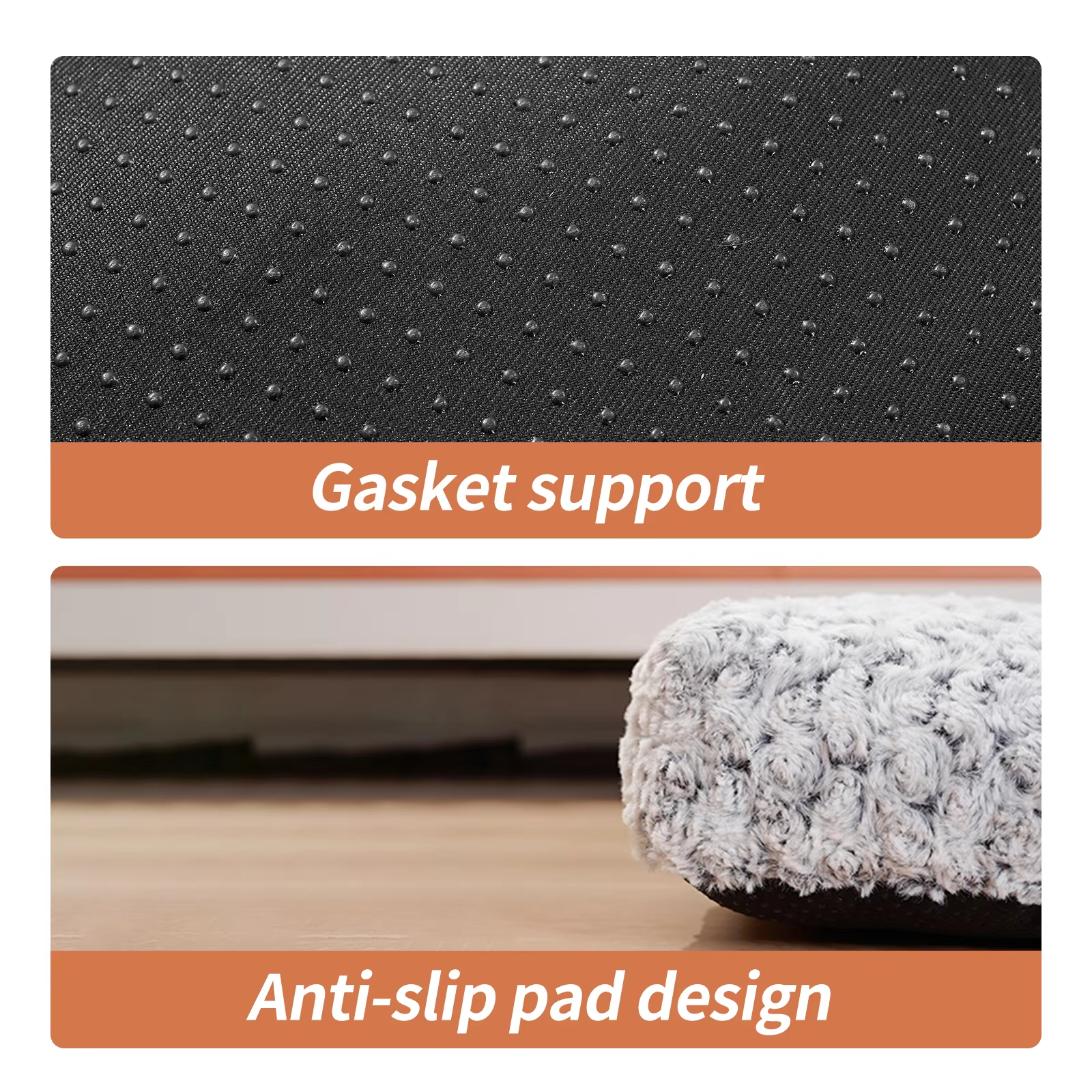 Washable Dog Bed, Luxurious Plush Dog Bed, Comfortable Dog Bed Mat, Anti-slip Pet Sleeping Mat, Large, Giant, Medium, Small