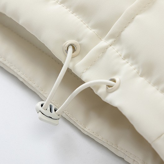 Europe And The United States Solid Color Thickened Hooded Cotton Jacket