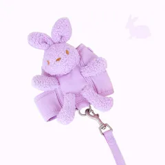 Cat Dog Harness And Leash Set Vest Style Dog Leash Walking Pet Products - Purple - View 1