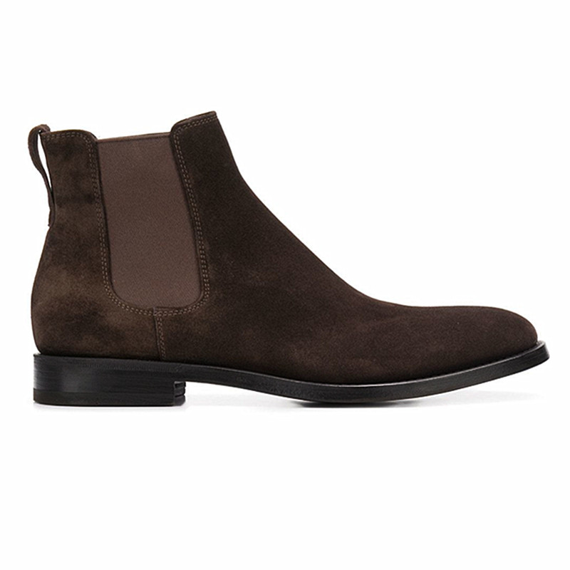 Men's Short Boots Pointed Leather