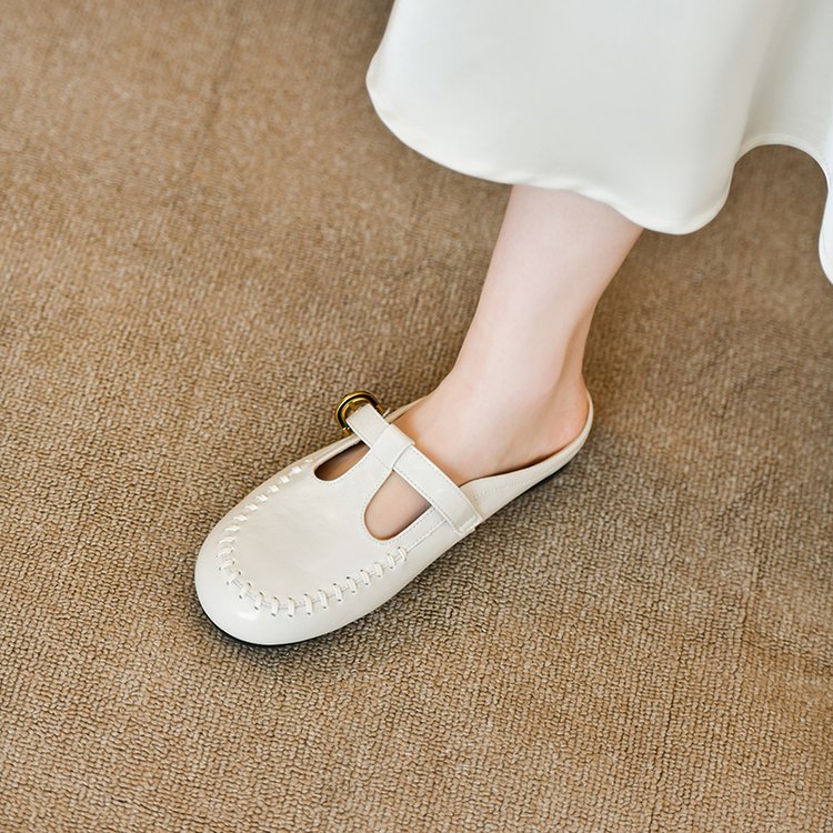 T-Bar Buckle Flat Shoes, picture 2 of 3