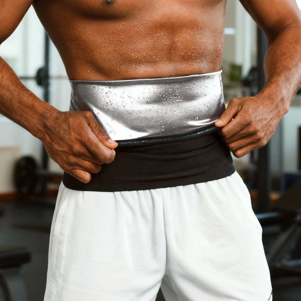 Waist Trainer Trimmer Sweat Belt Band For Men Lower Belly Fat Sauna Slimming Belt Suit Workout