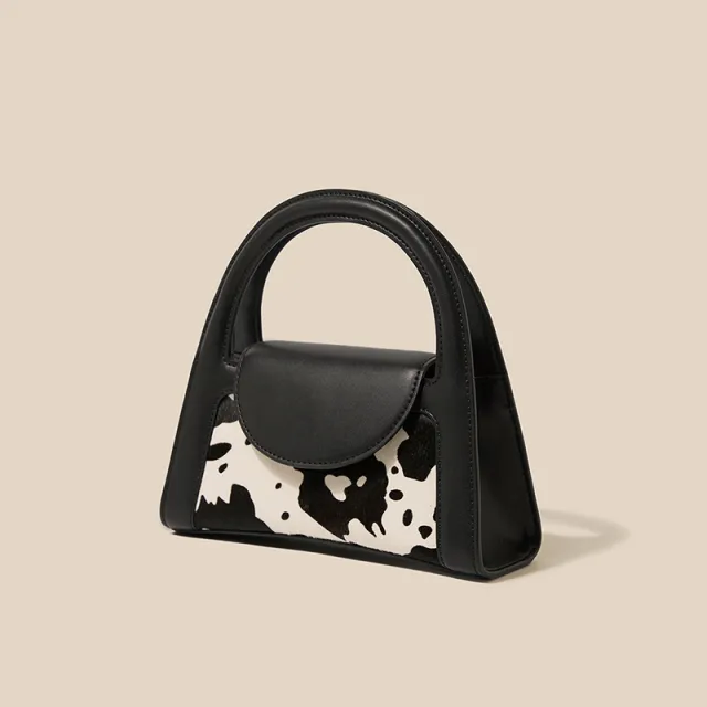 Textured Chain Unique Cross body All match French Handbag Black - Shop at LoveMi