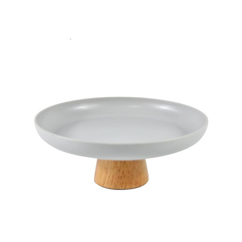 Title 5, Living Room Round Solid Wood Base Tray Desktop ...