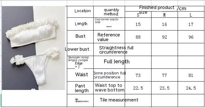 Women's Seperated Swimwear Tube Top Bikini