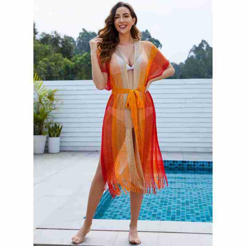 Women's Fashion Simple Beach Cover-up Sun Protection Clothing