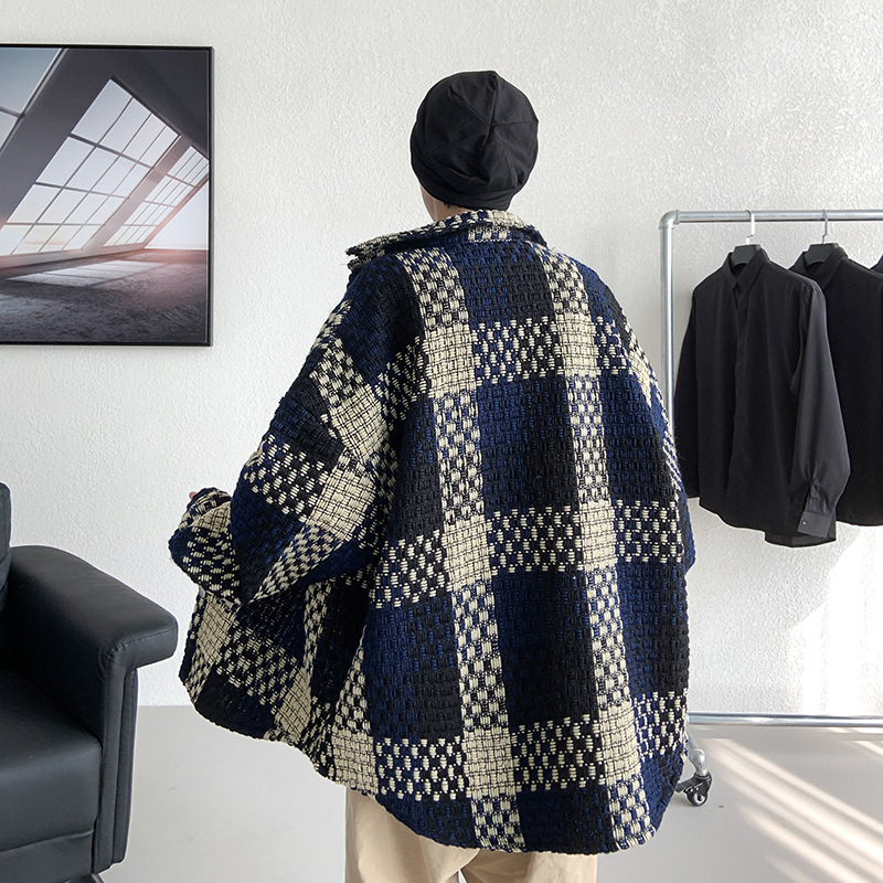 Large Size Loose High Sense Fried Street Men's Light Cooked Style Jacket