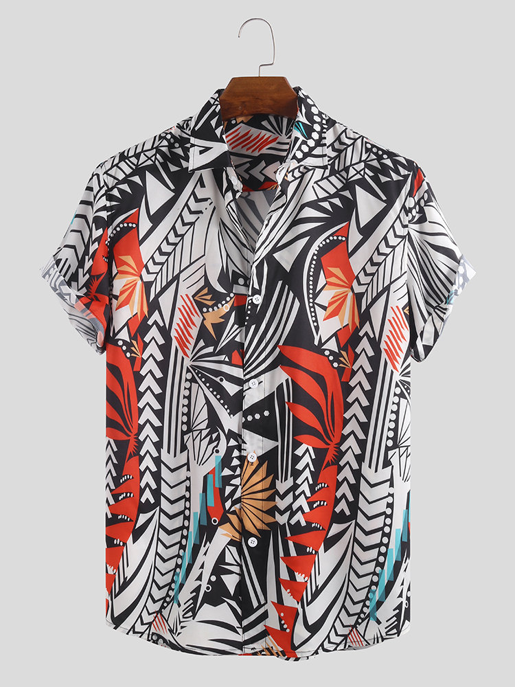 Title 3, Printed Short Sleeve Shirt Hawaii Beach, the pe...