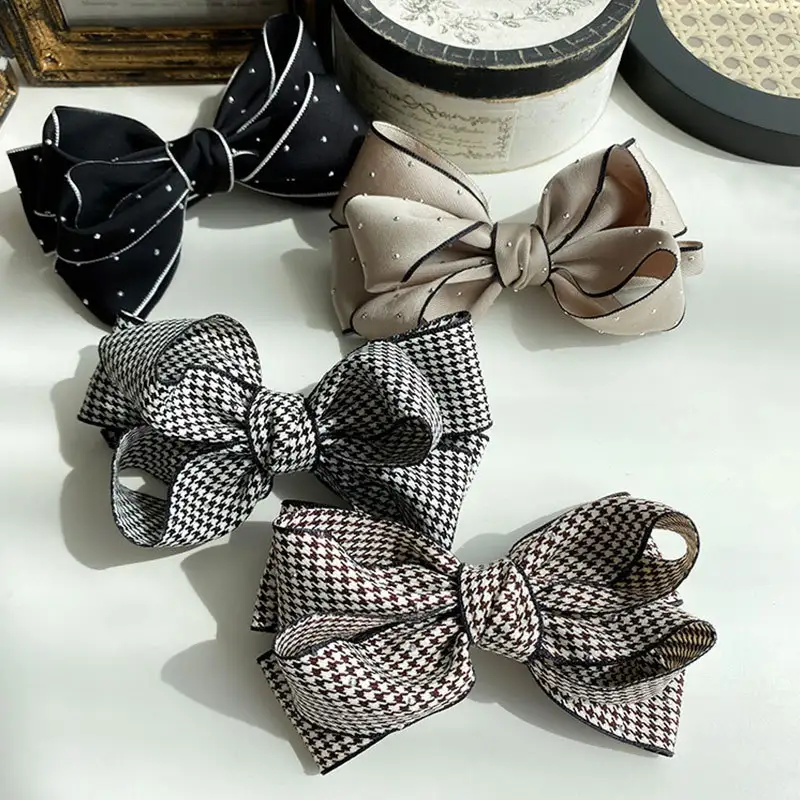 Handmade Rhinestone Temperament Horsetail Clip Bow