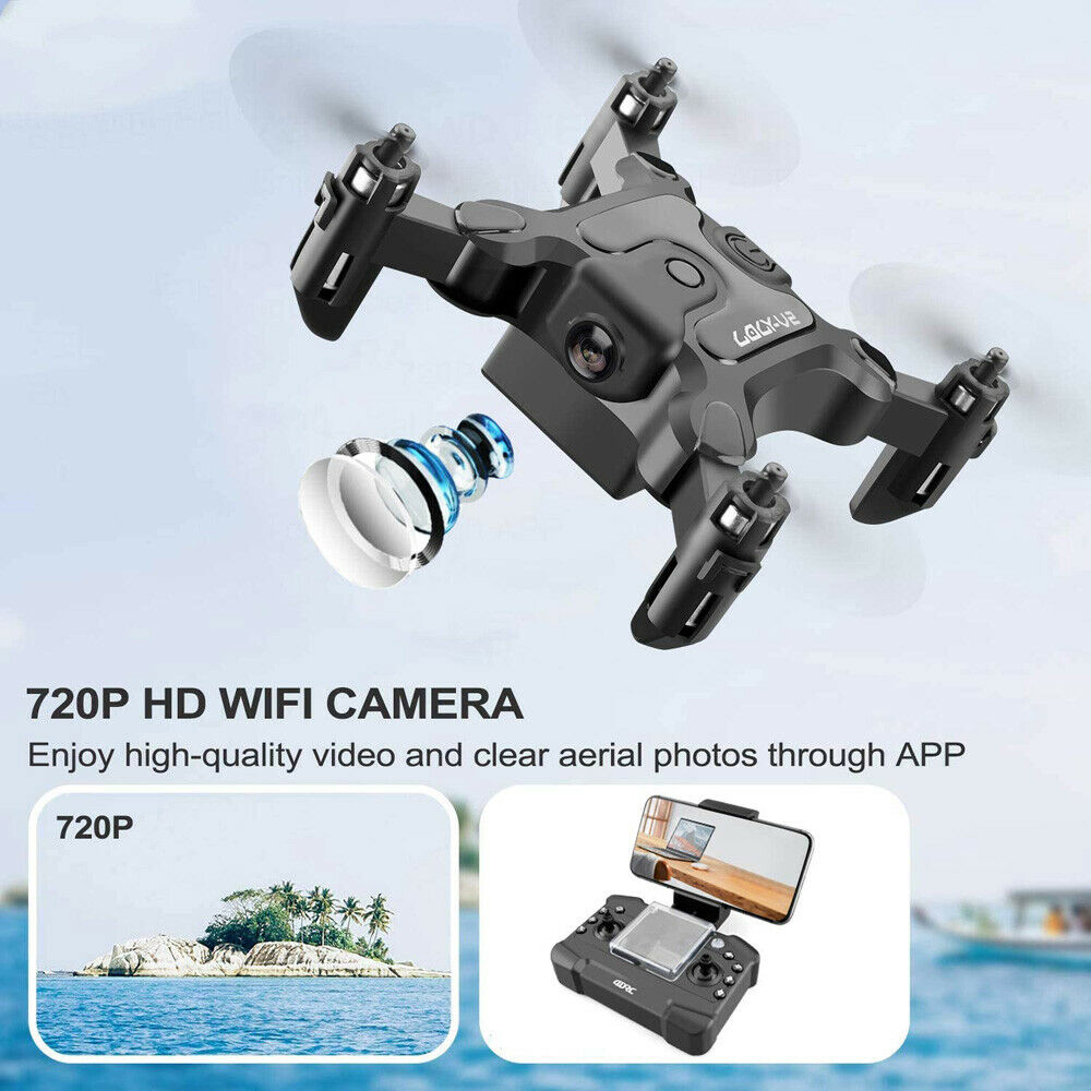 AU  V2 Mini Drone Selfie WIFI FPV With HD Camera Foldable Arm RC Quadcopter Toy.