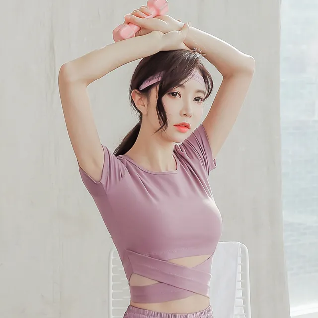 New Fitness Slimming Quick drying Breathable Sportswear Light Purple - Shop at LoveMi