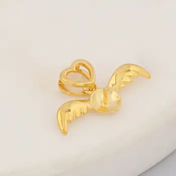 S925 Silver Pearl Pendant Women's Fashion Temperament Design Fetal Hair Angel Pendant
