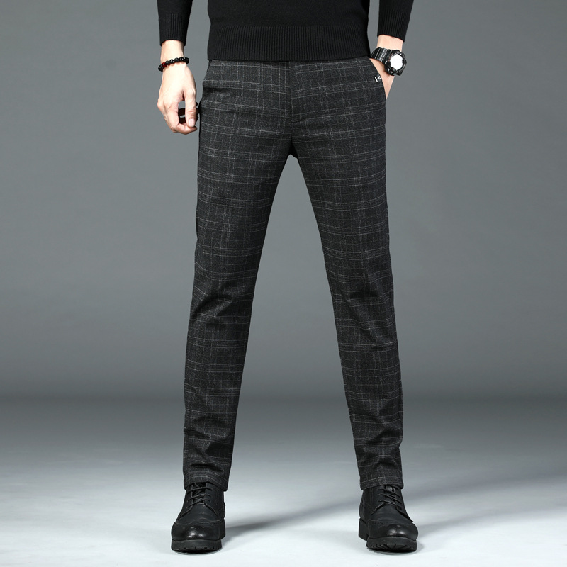 Title 7, Pantaloni da uomo business slim fit elasticizza...