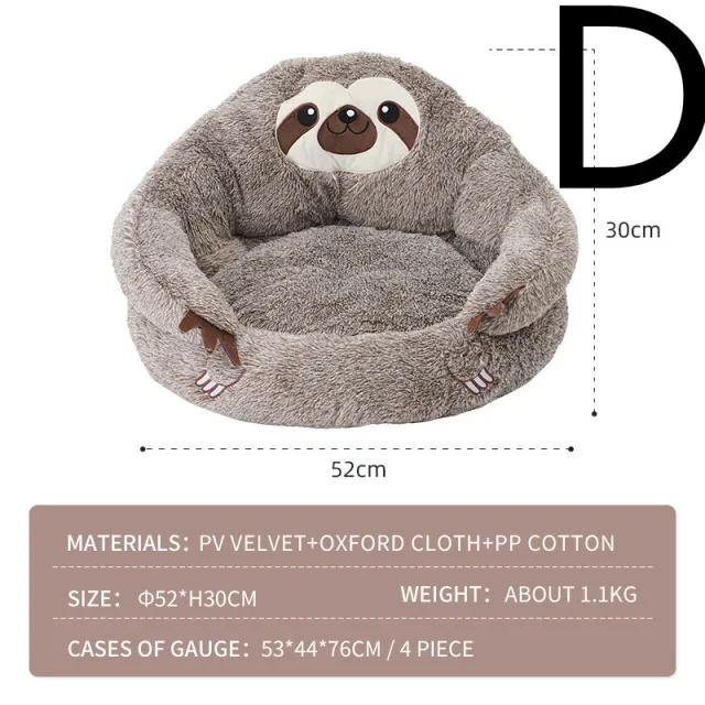 Sloth Pet Nest Plus Velvet Warm Plush Sofa - Shop at LoveMi