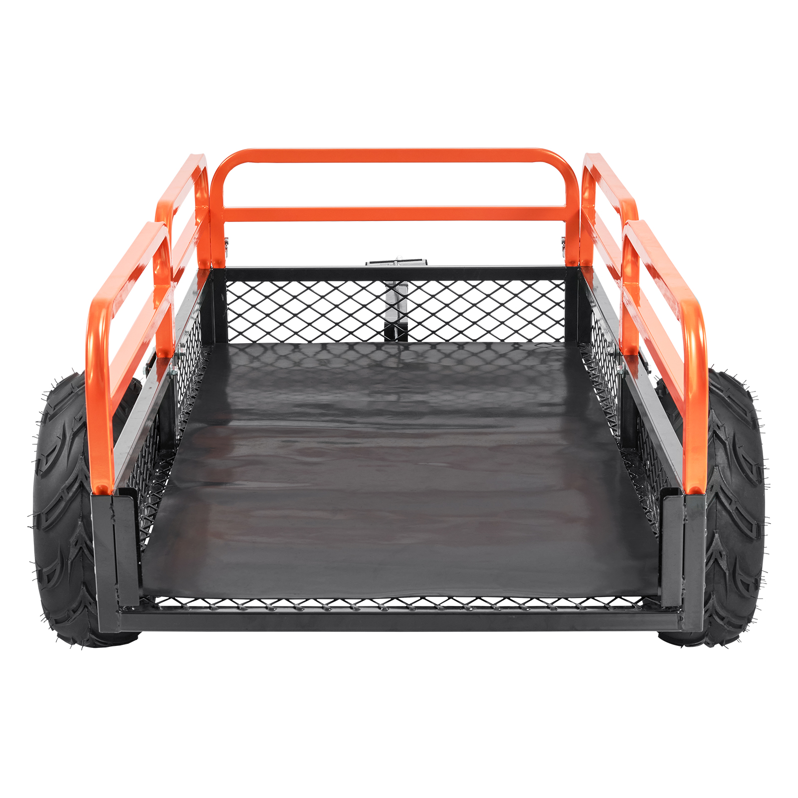 VEVOR Heavy Duty Steel ATV Dump Trailer, 1500-Pound Load Capacity 15 Cubic Feet, Tow Behind Dump Cart Garden Trailer, With Removable Sides And 2 Tires, For Mowers, Tractors, ATV, UTV image 5