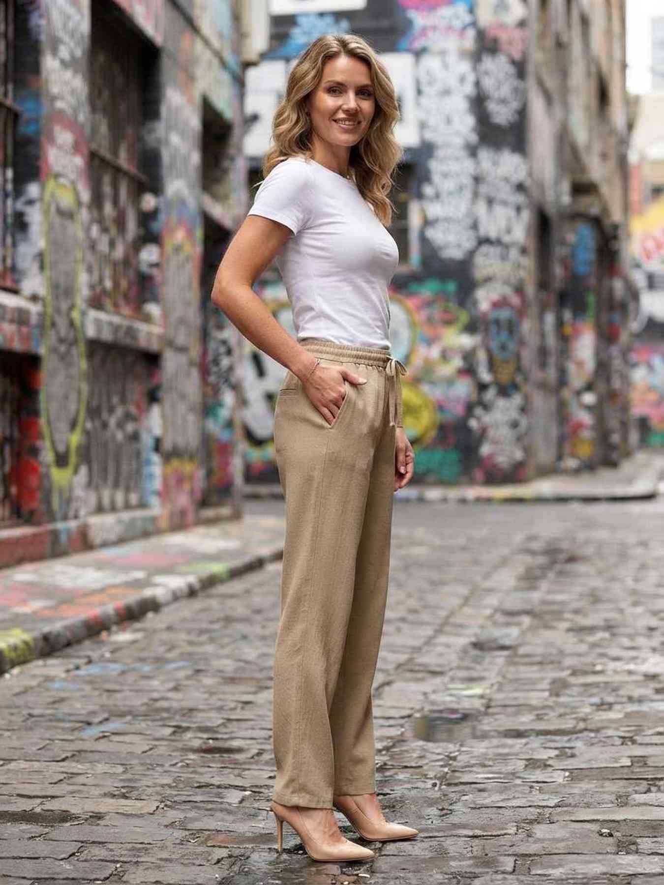 Ladies Long Trousers, Straight Leg Pants, Women Casual Pants, Casual Pants, Women Pants, Sports Pants, Women's Long Pants, Sweatpants, Casual Drawstring Pants Women Everyday Wear Bottoms