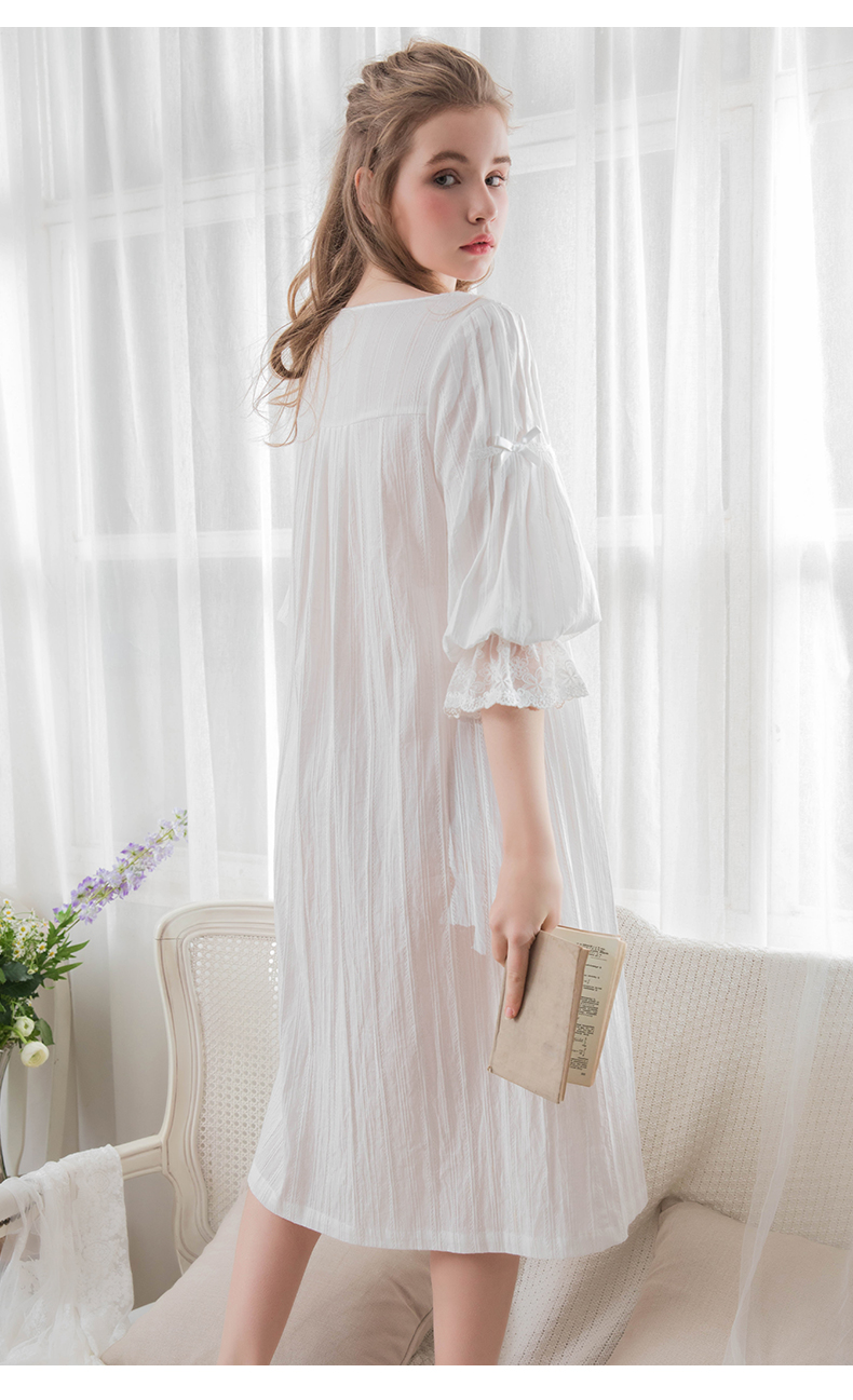 Title 5, Lace Cotton Nightdress Women