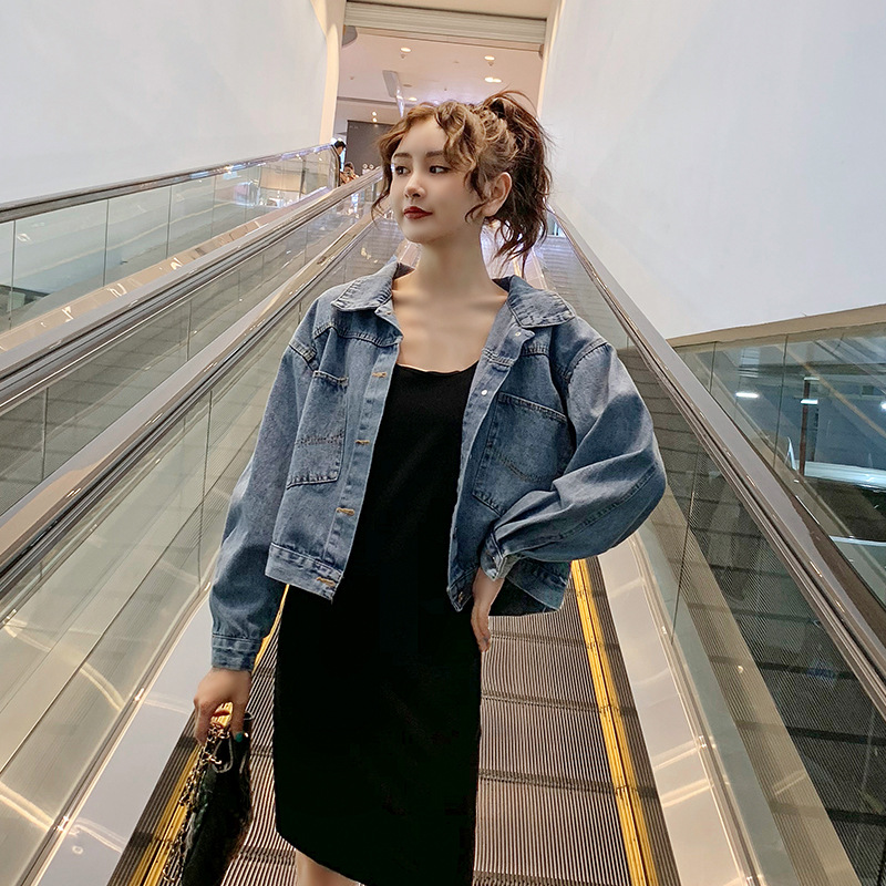 Sequin Denim Jacket Fashion Top