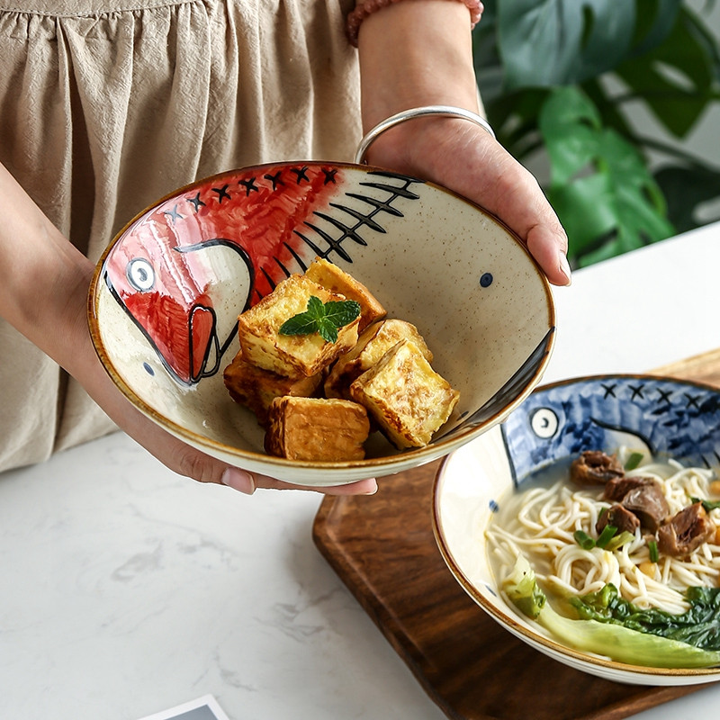 Title 8, Home Creative Large Japanese Style Ramen Hat Bowl