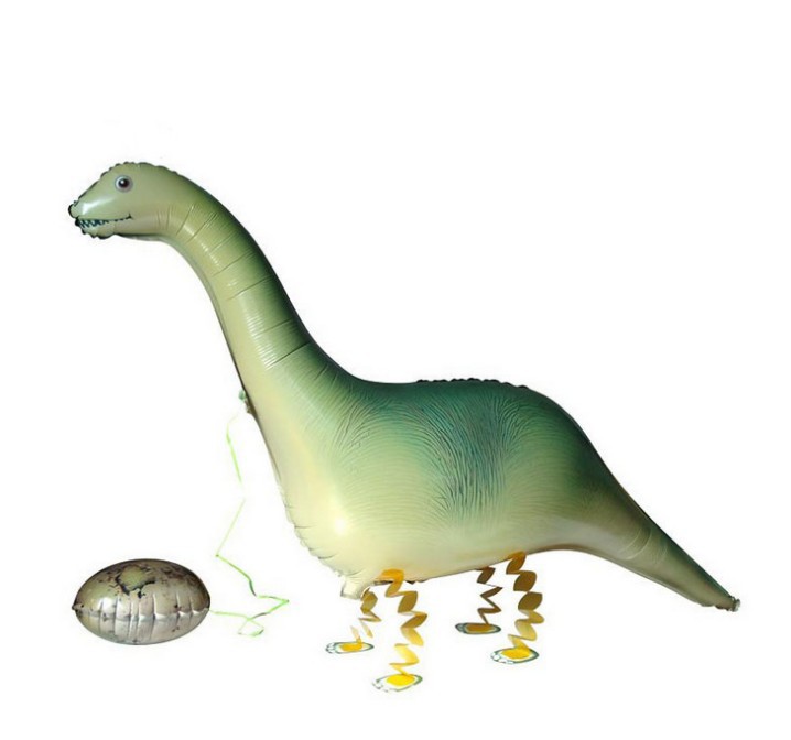 Walking longnecked dinosaur