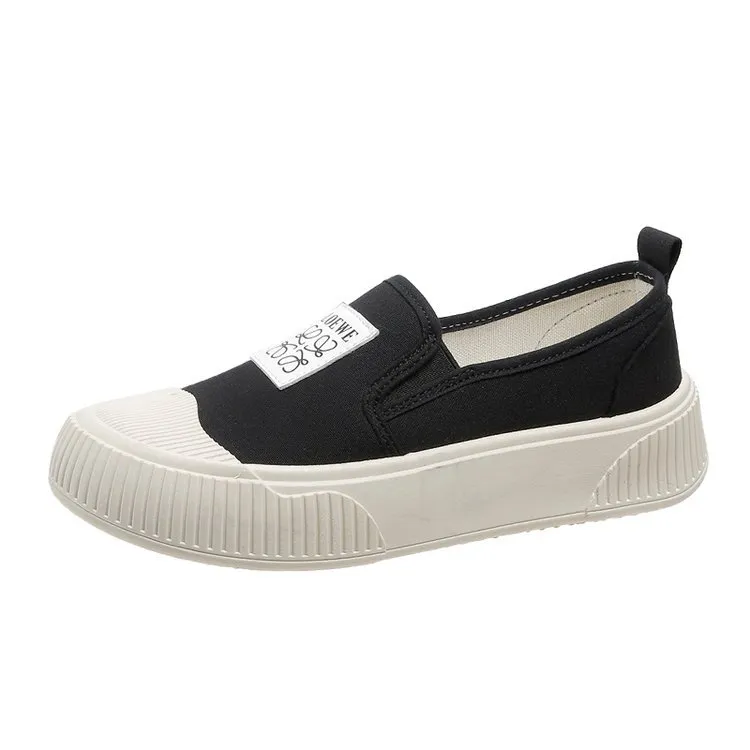 Canvas Shoes For Women's Fashion Versatility - Black