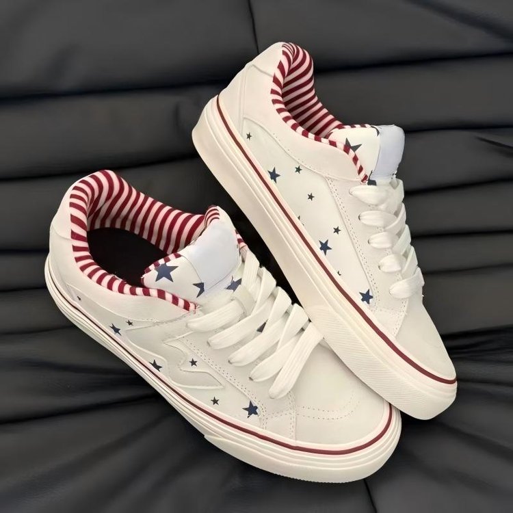2026 New Korean Original Star Sneakers For Men Women, Niche Color Block Edgy Breathable Skate Shoes
