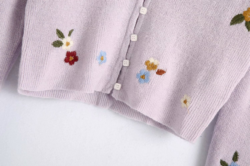 SF1009-European And American Women's Clothing Wholesale Flower Embroidery Coat 09598131629