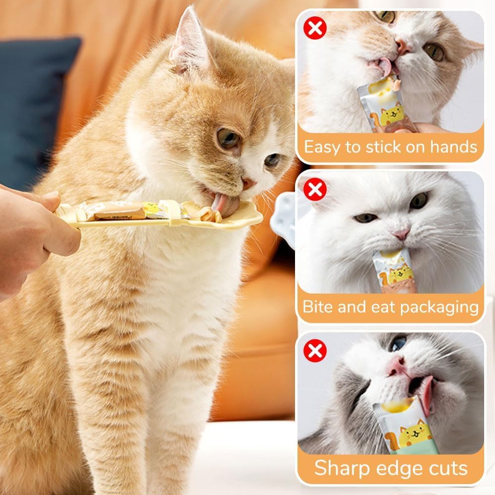 Multifunctional Cat Food Feeder, Squeeze Tool, Special Spoon For Meat Paste, Spoon Feeding Utensil, Pet Supplies, Cats Only