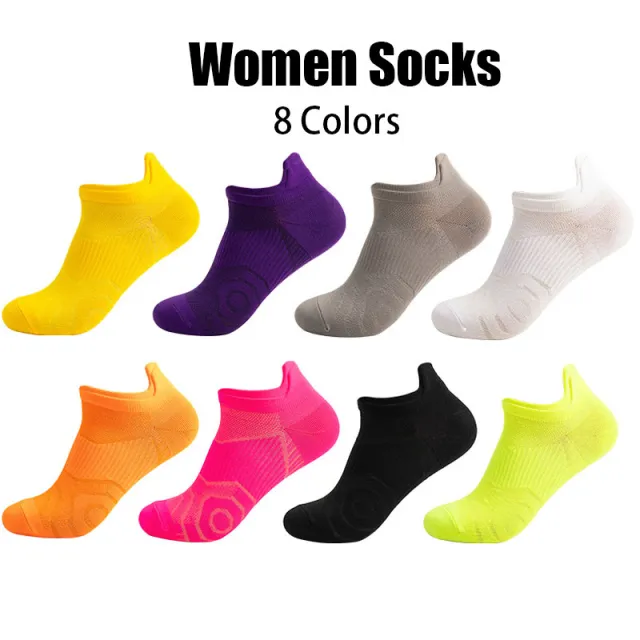 8 Pairs Womens Athletic Compression Running Low Cut Cushioned Socks Anti odor And Breathable For Outdoor Sports Running Cycling Hiking Fitness Women - Shop at LoveMi