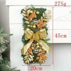 Christmas Day Door Curtain Home Decoration Hanger - Gold - View 1