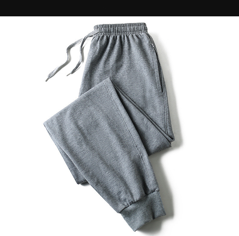 Men's Fashion Straight Knit Sweatpants Drawstring Pants
