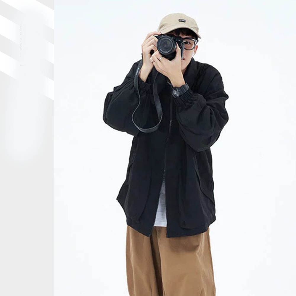 Men's Loose Large Pocket Casual Jacket