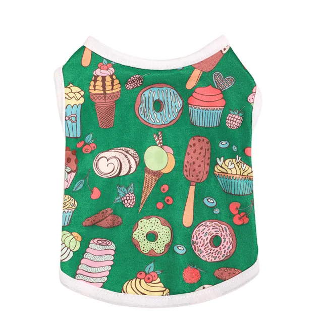 Summer Pet Vest For Dogs Thin Vest Ice Cream - Shop at LoveMi