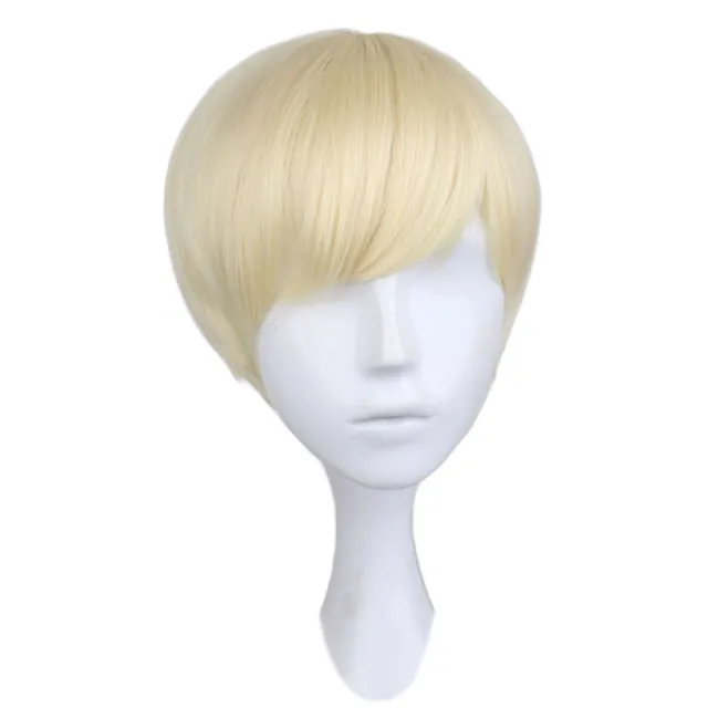 Unisex Handsome Fashion Short Hair Golden Gold - Shop at LoveMi
