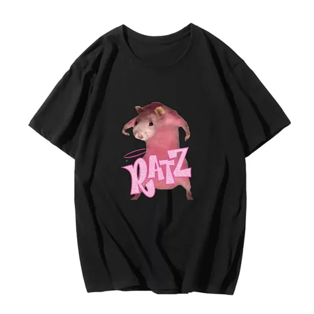 New Gothic Kawaii Print Short Sleeve T shirt Black - Shop at LoveMi