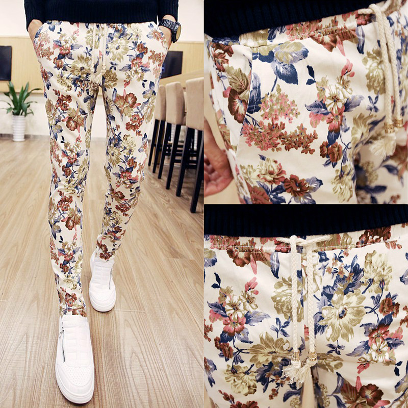 Title 6, Modieuze en eenvoudige casual broek met bloemen...