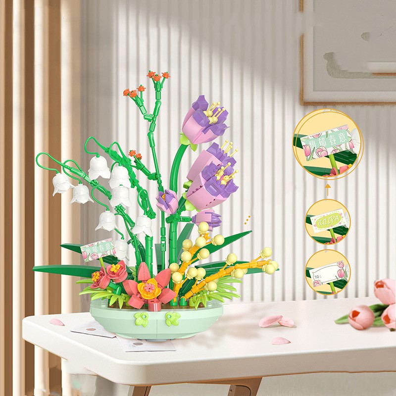 Small Particle Assembled Building Blocks For Children's Toys