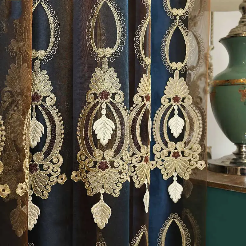 High-end Embossed Embroidered Window Screens